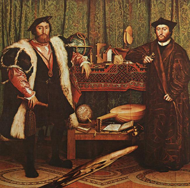 Hans Holbein The Ambassadors Sweden oil painting art